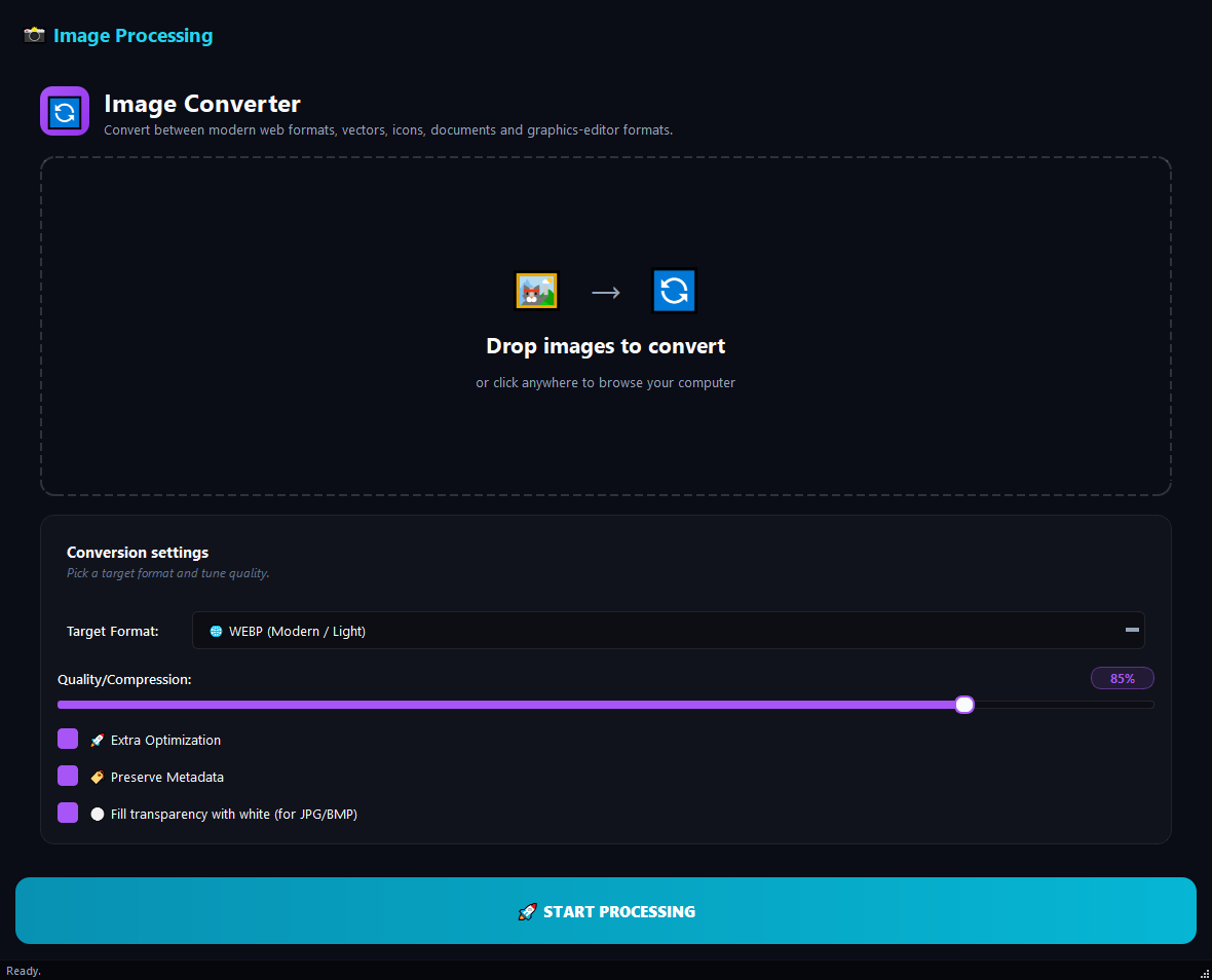 Image Converter running in BulkPro on Windows