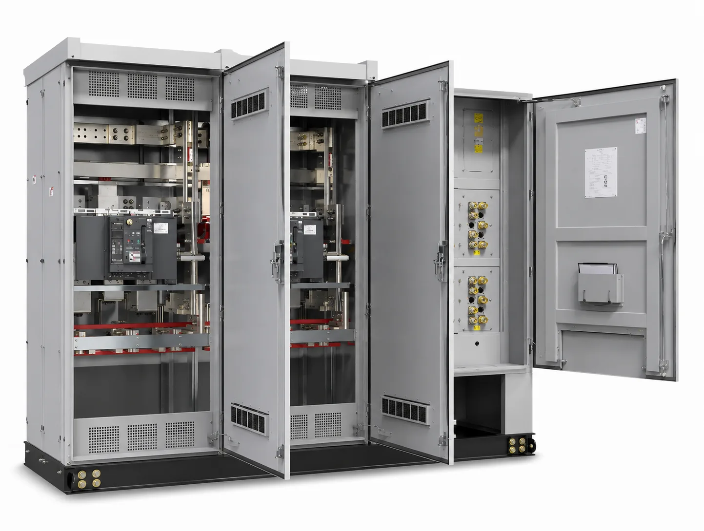 Açık kapılı alçak gerilim switchgear panosu iç yapısı